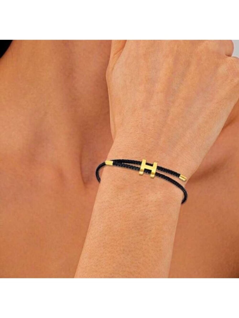 Black rope bracelet Q710